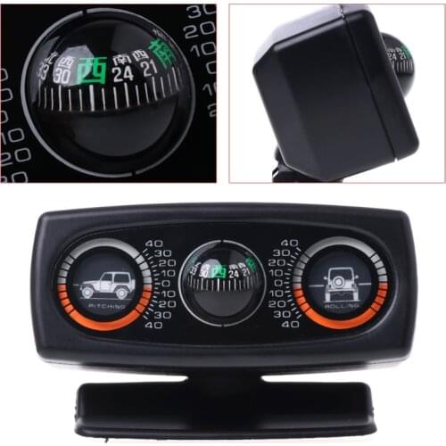 2021 New 3 In 1 Car Compass Inclinometer Angle Slope Level Meter Finder Gradient Balancer