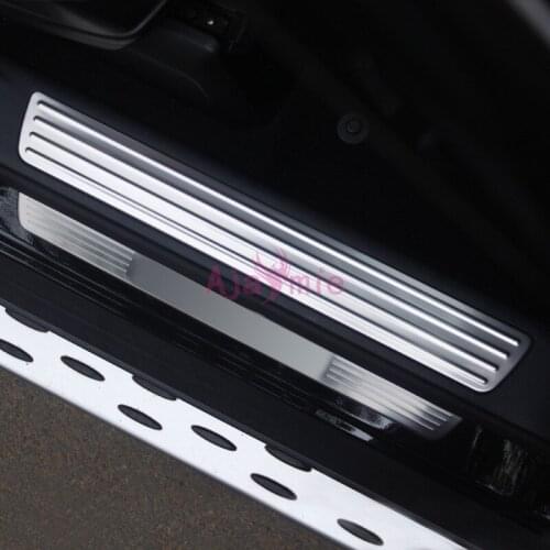 #304 Stainless Steel Front and Rear Door Sill Guard Bumper Plate 2016 2017 2018 For Mercedes GLE Coupe SUV Accessories
