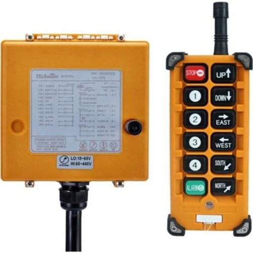 Crane and hoist radio wireless Industry remote contro F23-BB 12 single speed button with small receiver