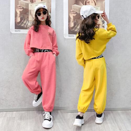 Kids Tracksuit For Girls Clothing Sets 2021 Spring Autumn Toddler Girls Clothes Outfit Suit Children Clothing 6 8 10 12 Year