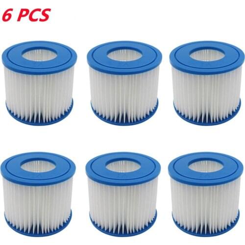 Swimming Pool Filter For Bestway Flowclear Size VI Replacement Filter Cartridge For Lay-Z-Spa - Miami Vegas Palm Springs Paris