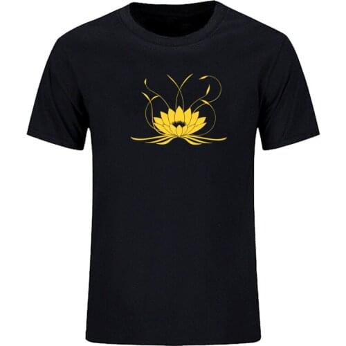 Summer casual print core river flower funny short sleeve T-shirt mens T-shirt