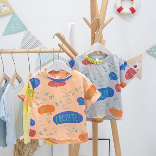 Baby Boys and Girls Cotton T Shirt 2020 Summer New Childrens Clothing Kids Boys Fashion Print Casual T Shirt Baby Girl Top Tees