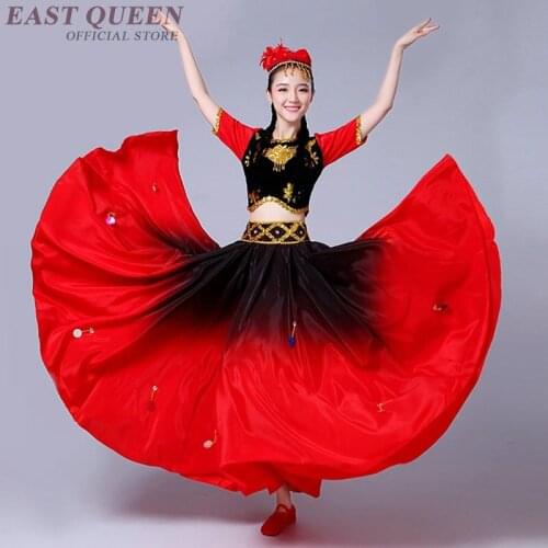 Chinese folk dance clothing dress costumes stage fan dance wear outfit performance traditional Chinese dance costumes FF1120