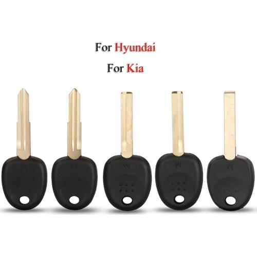 Kutery Transponder Key Shell For Kia Hyundai Elantra Accent Tucson Verna With Uncut Blade Blank Car Key Case Cover No Chip