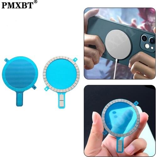 Magnetic Ring Round Metal Plate iron For iPhone 12 11 Pro Max XR Mobile Phone Magnet Charger Adsorption Strong Sheet Accessories