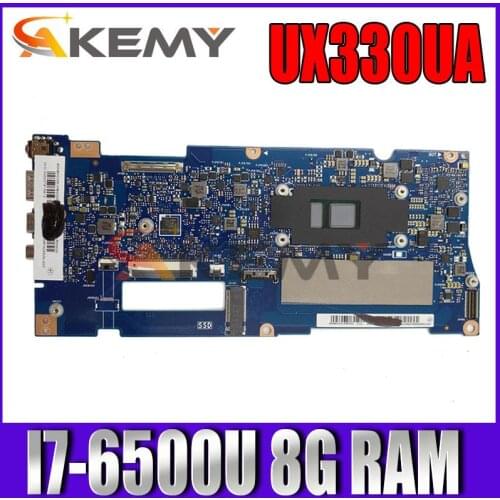 UX330UAR Laptop motherboard For ASUS UX330UAR UX330UA UX330U U3000U notebook Mainboard with I7-6500U CPU 8G RAM tested full 100