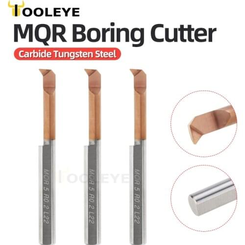 MQR Mini Boring Cutter Micro Boring Tool Profile Turning Metal Tungsten Carbide Alloy Blade Mini Lathe Accessories Lathe Tools
