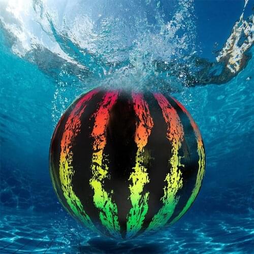 Creative Watermelon Bouncy Ball Simulated Watermelon Rubber Ball Beach Pool Game Early Education Gifts Soft Toys for Children