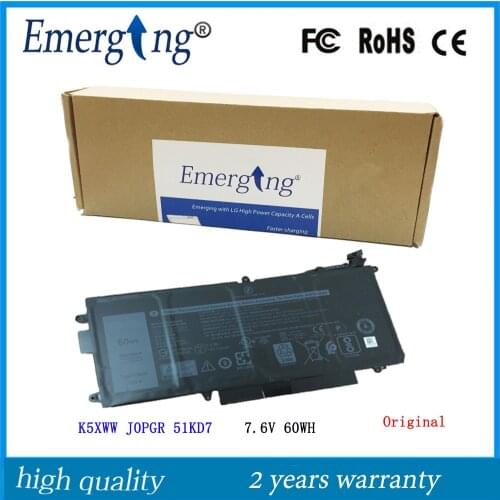 7.6V 60WH New Original Laptop Battery for Dell K5XWW J0PGR 51KD7