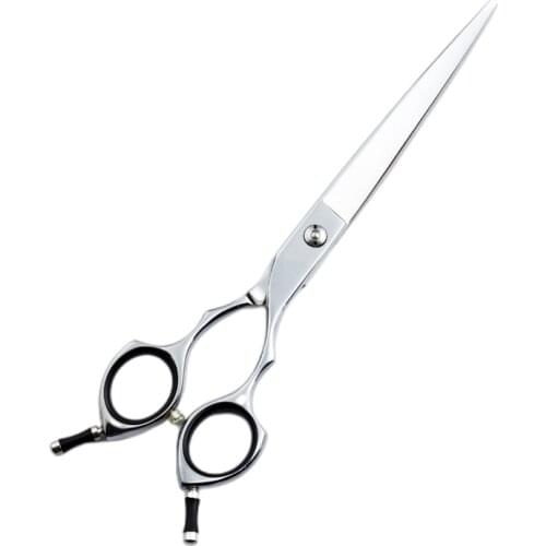 7 Inch Japan Stainless Steel 440c Salon Pet Grooming Hairdressing Hair Cutting Double Handed UP Curved Shears Scissors For Dog