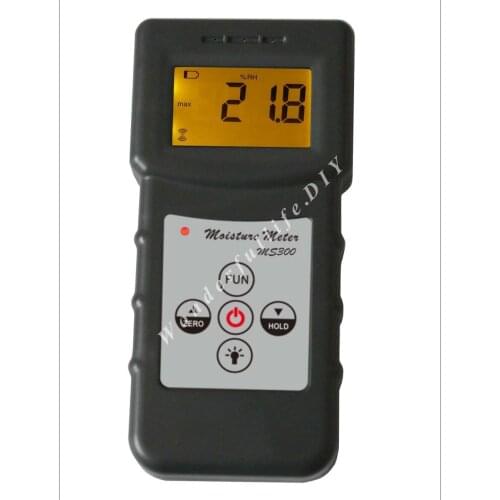 Professional MS300 Inductive moisture meter measuring moisture content of wood,paper,Bamboo concrete,metope,and other material