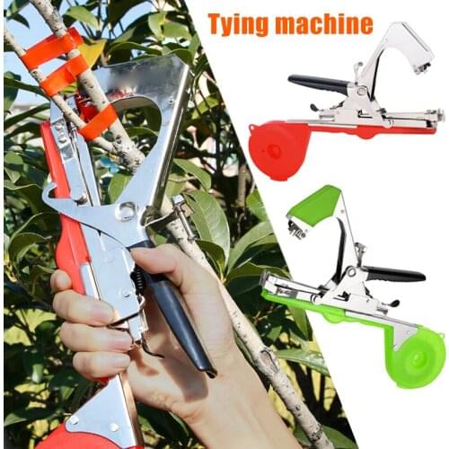 Garden Plant Tying Machine Branch Fixed Device with 3 Rolls of Strap&1 Box of Nails Vines-binding Tool for Horticulture d