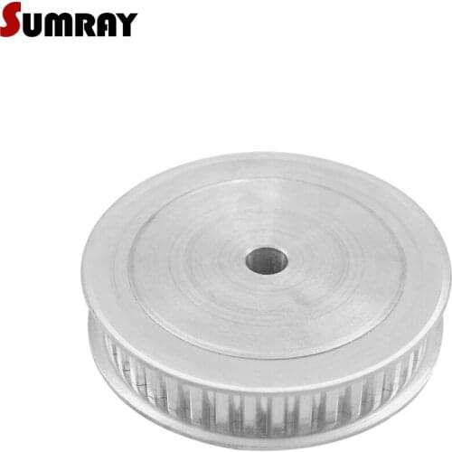 SUMRAY XL 48T Timing Pulley 8/10/12mm Inner Bore Gear Belt Pulley 11mm Belt Width Aluminium Motor Pulley for 10mm Timing Belt