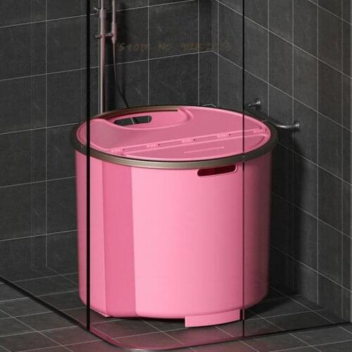 Bath Bucket Adult Foldable Bath Bucket Household Full Body Thickened Adult Japanese Bath Tub Bath Bucket Artifact