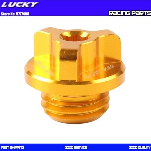 Motorcycle Engine Oil Filter Cup Plug Cover Screw For Suzuki RM80 RM85 RM125 RM250 RMZ250 RMZ450 RMX450Z LT-R450