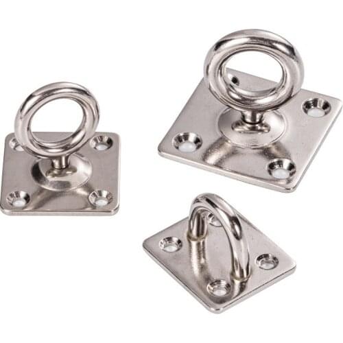 1Pc Stainless Steel Reinforced Ceiling Fan Light with Loop Hook Sofa Sandbags Hammocks Rings Fixed Hanger Hook