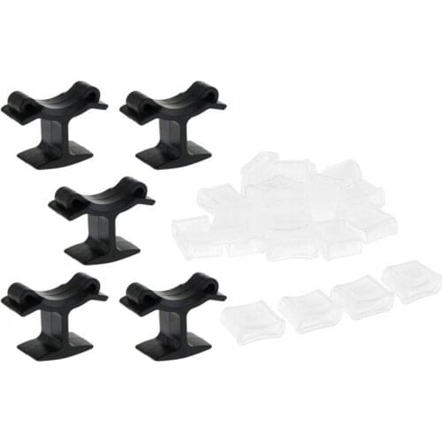 20pcs Whistle Rubber Mouth Grip Cushion Cover With 5 Pack Finger Grips Clip