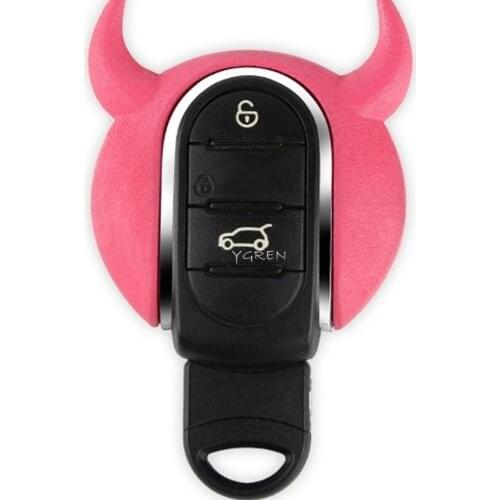 3D Printing Pink Lovely Car Key Cover Case Shell for Mini Cooper Countryman Clubman F54 F55 F56 F57 F60