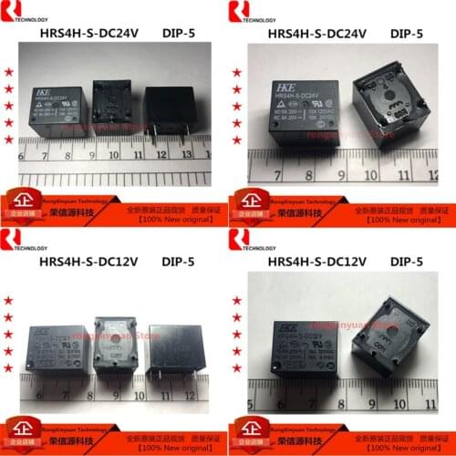 5 pcs HRS4H-S-DC24V HRS4H-S-DC12V HRS4H-S-DC5V HRS4H-S-DC24V-C HRS4H-S-DC12V-C HRS4H-S-DC5V-C HRS4H-S HRS4H 5PIN 10A T73 New