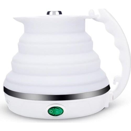 550ml Electric Kettle Silicone Foldable Portable Travel Camping Water Boiler Adjustable Voltage Home Electric Appliances