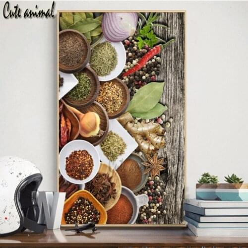 5d Diamond mosaic Various spices diamond painting cross stitch needlework 3d diy diamond embroidery sale full Square round drill