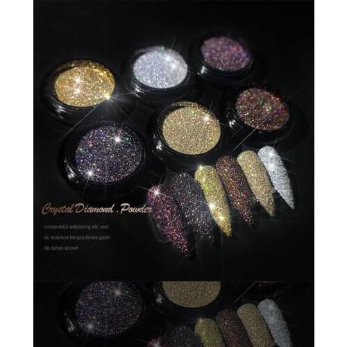 6 Boxes 1 set Brown/Black /Coffee Holographic Glitter Holographic Glitter Cosmetic Grade .008 Ultrafine Coffee Nail Glitter,G43