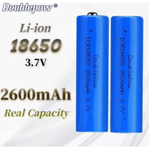 2600mAh 3.7V 18650 Lithium Battery Rechargeable Battery Full Capacity for Electric Toy Laser Pointer Jade Lamp Intercom Doorbell