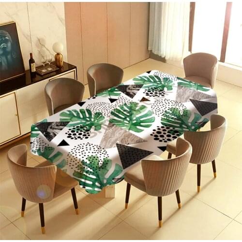 Watercolor Tropical Forest Fantasy Barbecue Picnic Home Party Table Cloth
