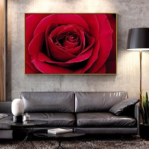 Artcozy Oil Canvas Painting rose_bud_petals For Home Decoration Wall Art