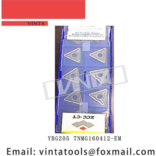 Free shipping high quality 10pcs/lote YBG205 YBM253 TNMG160412-EM cnc carbide turning inserts cutting blade tools
