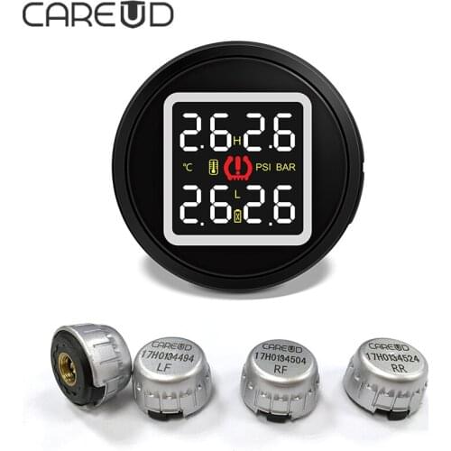 CAREUD TPMS Tyre Pressure Sensor Universal For All Cars Wireless Tire Pressure Monitoring System DIY Autoelectronics 2018 New
