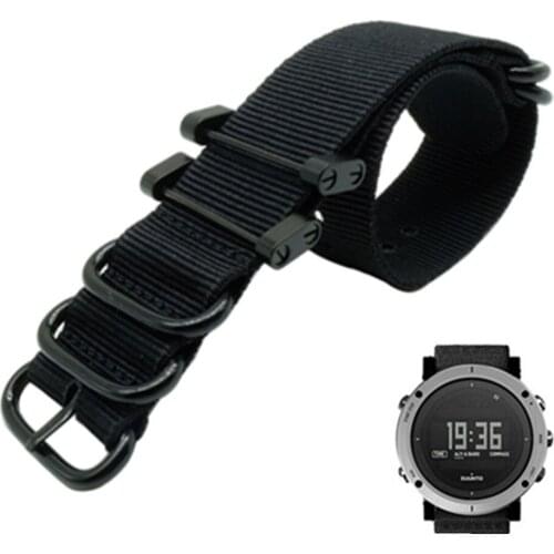 For Suunto Core For Note G10 Military Zulu Heavy Duty 5 Ring nylon Diver Watch Strap Band Bracelet Adapters Kit and Tool
