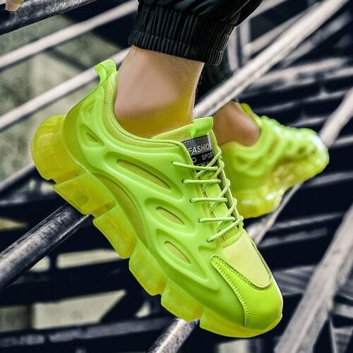 2021 Original Mens Shoes Sneakers Breathable Causal Shoes Men Light Green Trainers Autumn Travel Walking Shoes Zapatos De Hombre
