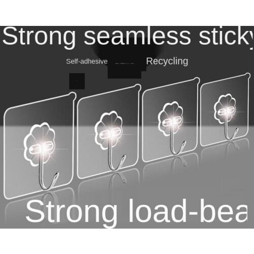 5pcs-30pcs Hook Strong Glue Hook Clothes Hook Door Wall Hook Kitchen Hook No Mark Hook Stick Strong Wall Without Drilling