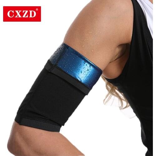 CXZD 2021 Hot selling Body Shaper Arm Set Sweat Sauna Silver ion coating Thermo Fat Control Body Fitness Stretch Control Waist
