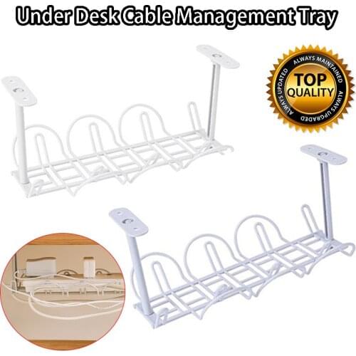 Cable Management Tray Household Wire Power Board Adapter Organizer Shelf