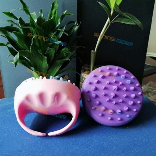 Creative new shampoo massage silicone brush manual meridian massage slimming brush massage bath shower brush