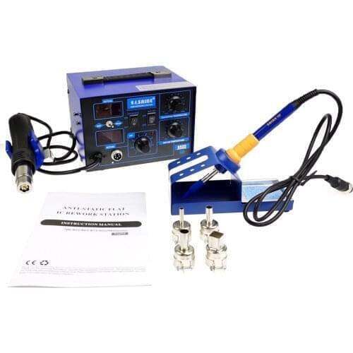 Saike 952D BGA 2 In 1 SMD Rework Soldering Station Solder Iron Digital Mobile Phone Repair Household Welding Tools