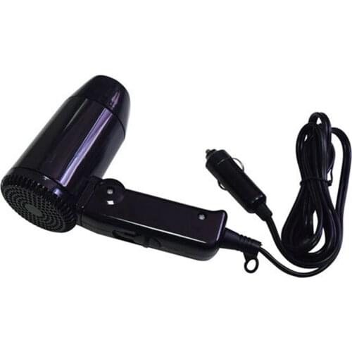 12V Folding Hair Drier Car-styling Hair Drier Car Portable Hair Drier For Car RV Boats Motorhome Trucks Trailer Travel Camping