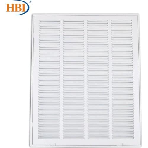 HBI W20" x H25" Steel Air Vent Filter Return Air Grille Vent Cover White Powder Coating with Frame Ceiling and Sidewall Cover