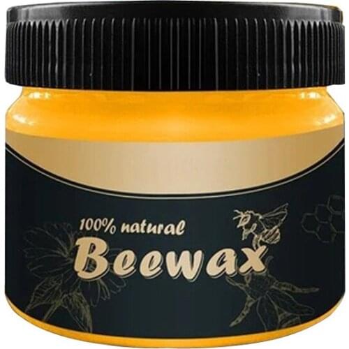 1Pcs Organic Natural Pure Wax Wood Seasoning Beewax Complete Solution Furniture Care Beeswax Home Cleaning Polishing Waterproof