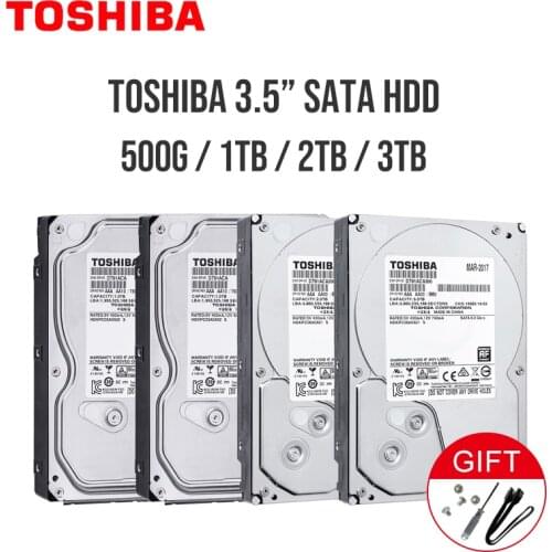 TOSHIBA 1TB 2TB 3TB 4TB 6TB 8TB 10TB Hard Drive Disk HD 3.5" 7200RPM 32MB 64MB 128M 256MB SATA3 Original HDD