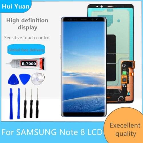 Original 6.3'' SUPER AMOLED LCD for SAMSUNG GALAXY Note 8 Note8 N950 N950F Display Touch Screen Digitizer Assembly