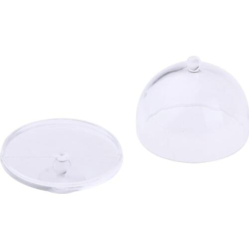 1/12 Miniature Acrylic Cake Display Stand with Cover Dollhouse Kitchen Accessories #2