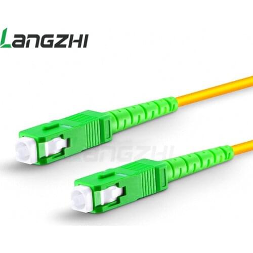 10 Pcs Sc Apc To Sc Apc Simplex 2.0mm 3.0mm Pvc Single Mode Fiber Patch Cable Fibra Optica Jumper Fiber Patch Cord Ftth