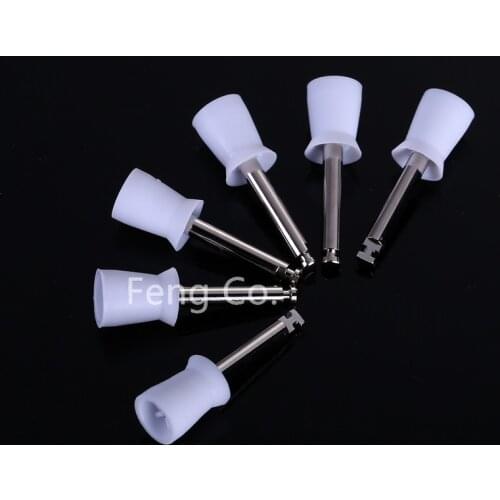 100pcs Dental Polishing Cup Latch Type Rubber Tooth Polish Brush Prophy For Low Speed Handpiece Oral Hygiene Dentistry