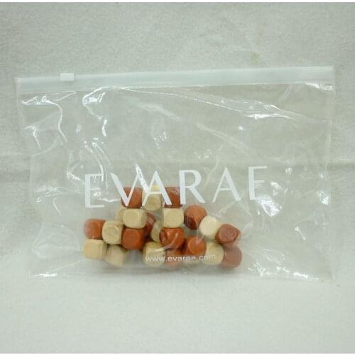 100X Custom Eco Friendly Transparent Clear EVA Bag Recycled Plastic Ziplock Bag for Shopping Bags