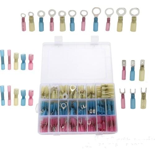 250pcs box heat shrinkable terminal combination waterproof heat shrinkable box terminal