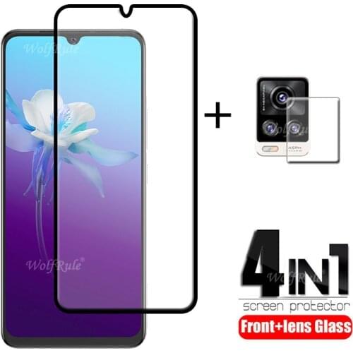 4-in-1 For Vivo V20 Glass For ViVo V20 2021 Tempered Glass Full Protective Screen Protector For Vivo V20 V20 SE Lens Glass 6.44"